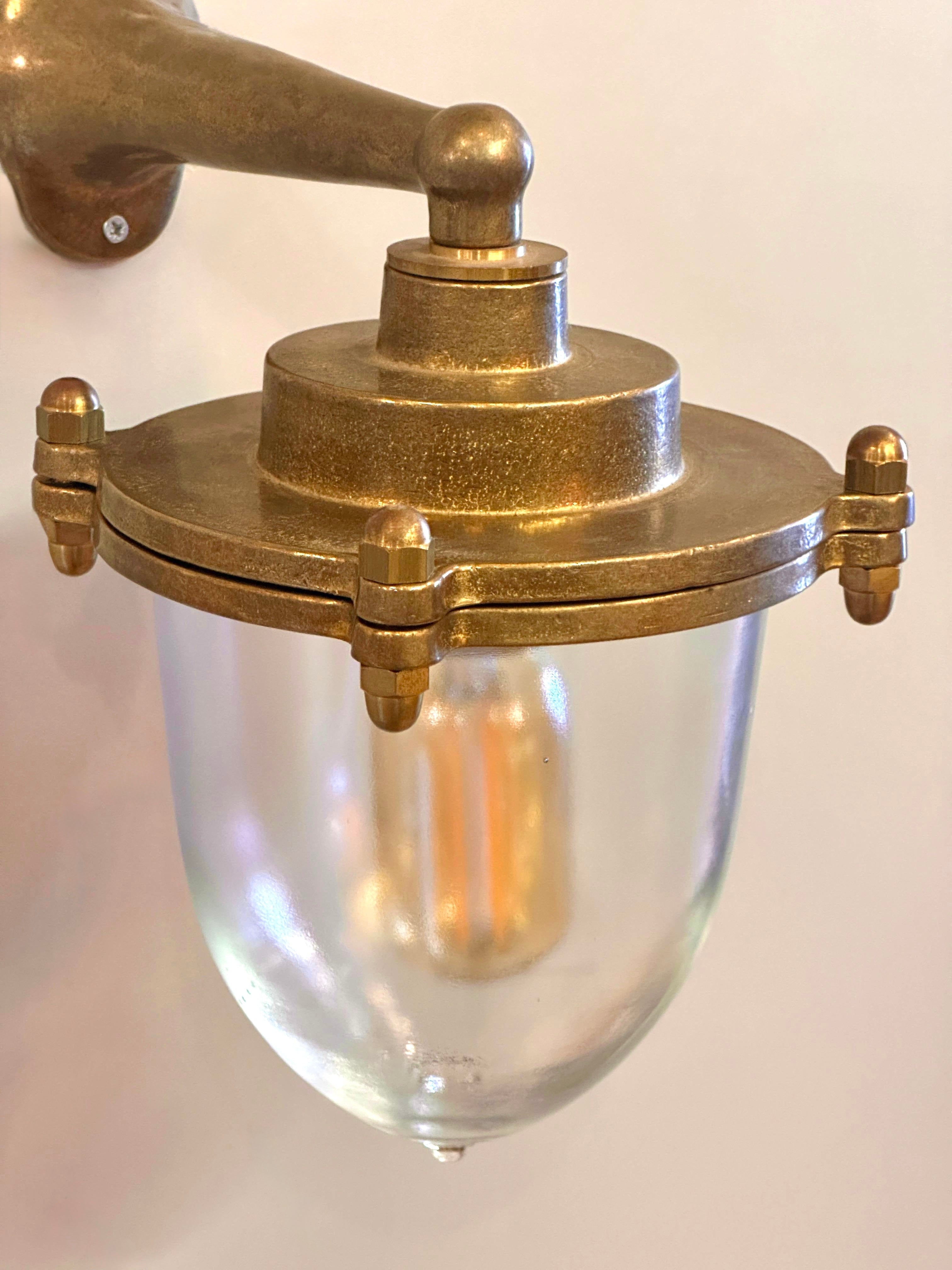 Arel Lighting UNIREA Nautical Brass Wall Sconce