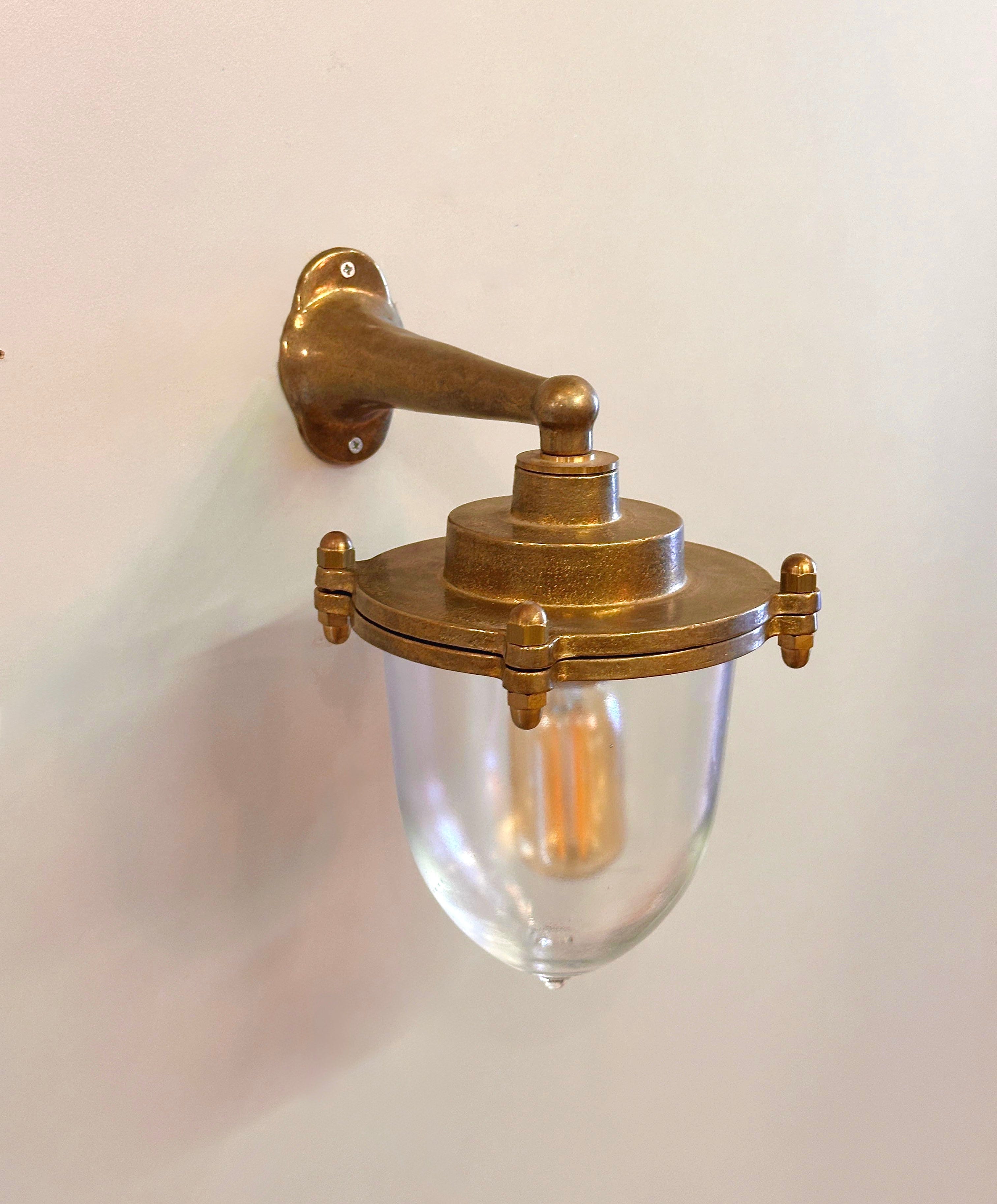 Arel Lighting UNIREA Nautical Brass Wall Sconce