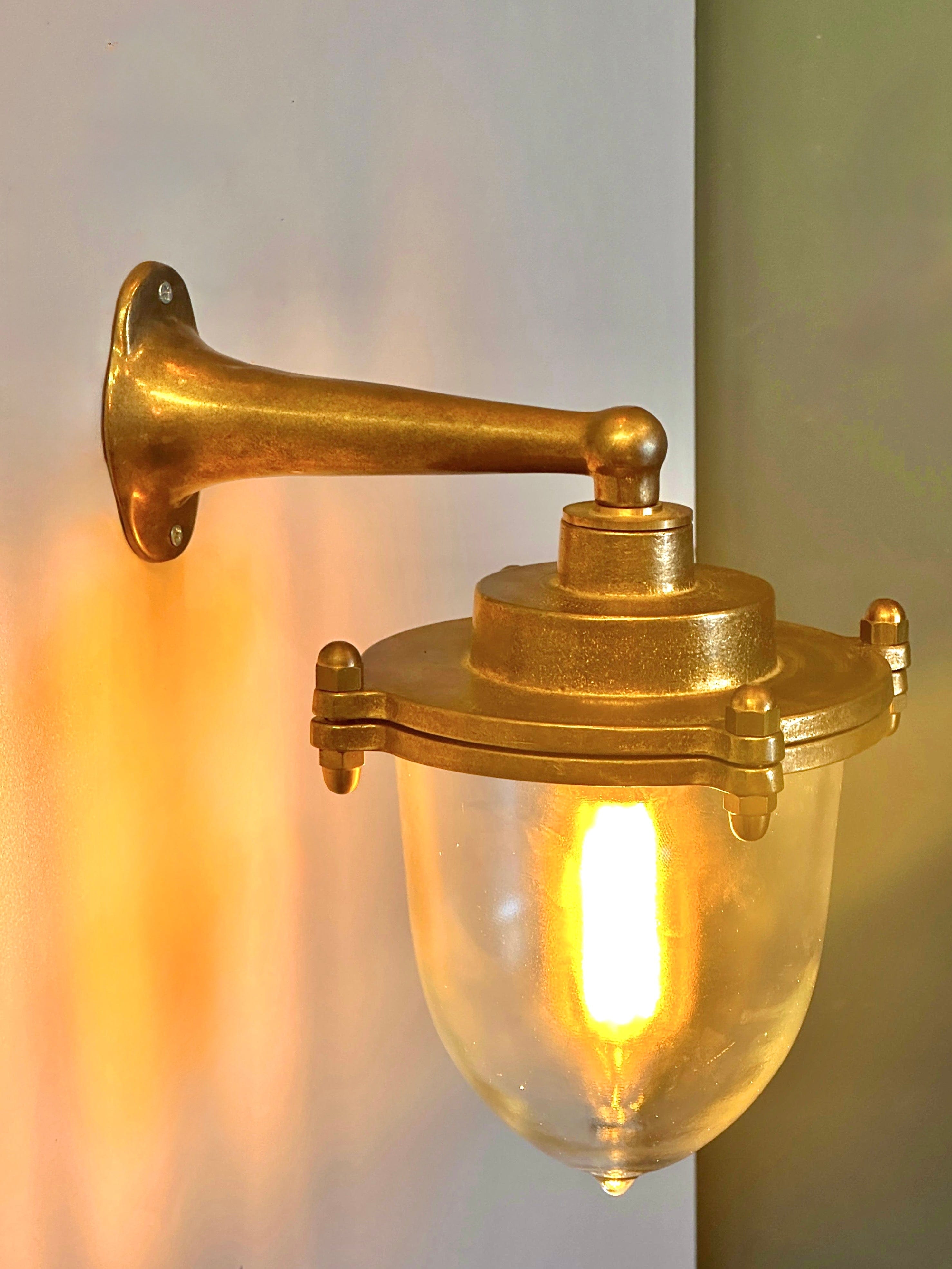 Arel Lighting UNIREA Nautical Brass Wall Sconce