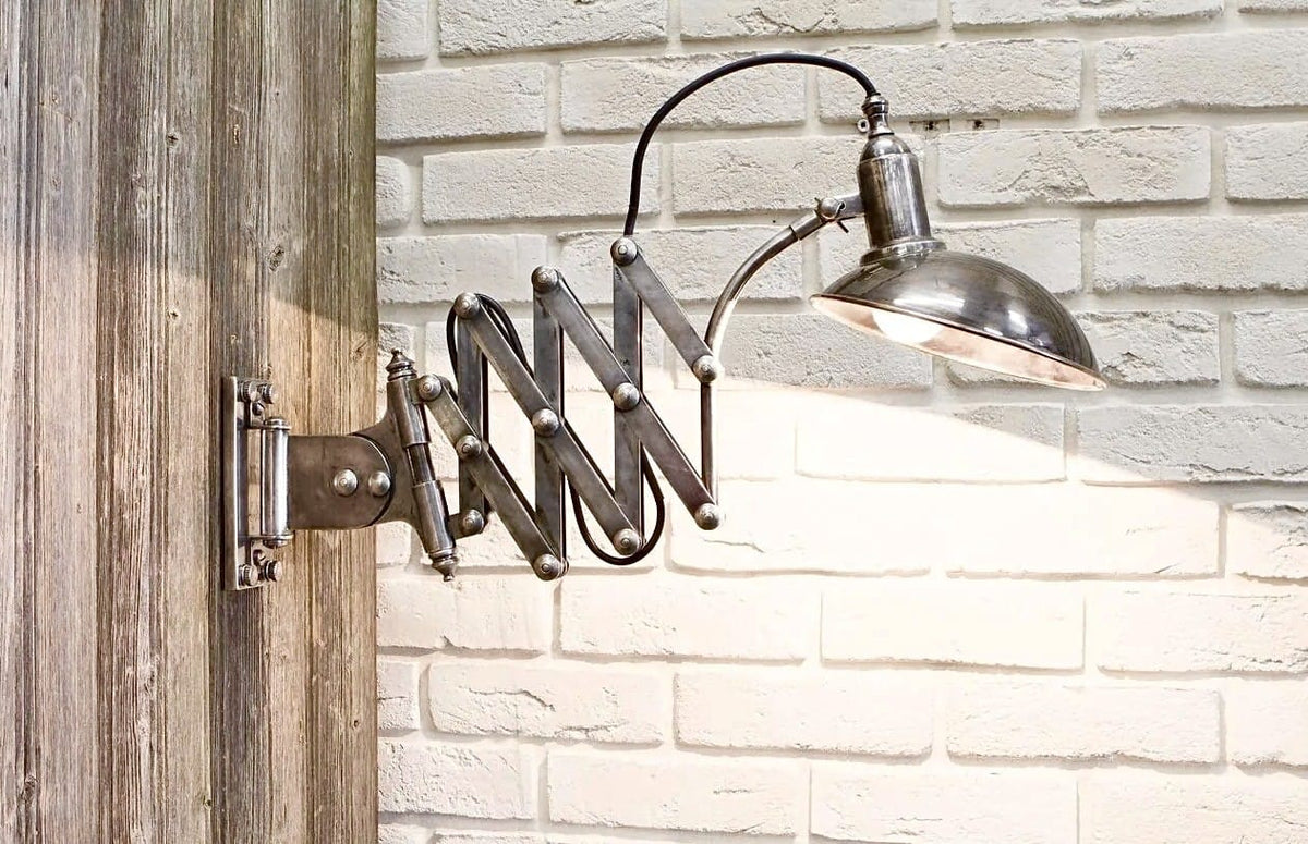 Arel Lighting Wall Sconce OZERA Brass Accordion Wall Sconce – Extendable Scissor Arm Lamp