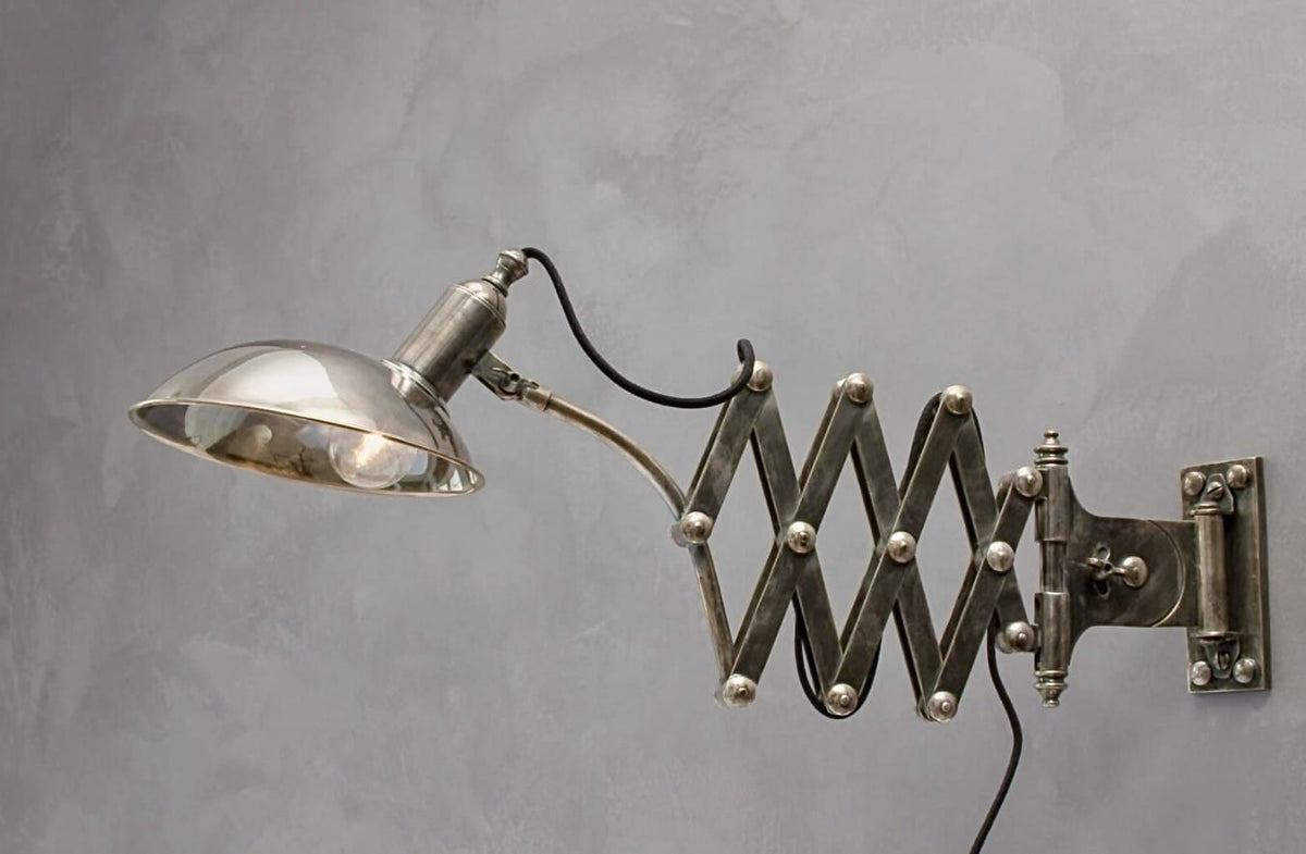 Arel Lighting Wall Sconce OZERA Brass Accordion Wall Sconce – Extendable Scissor Arm Lamp