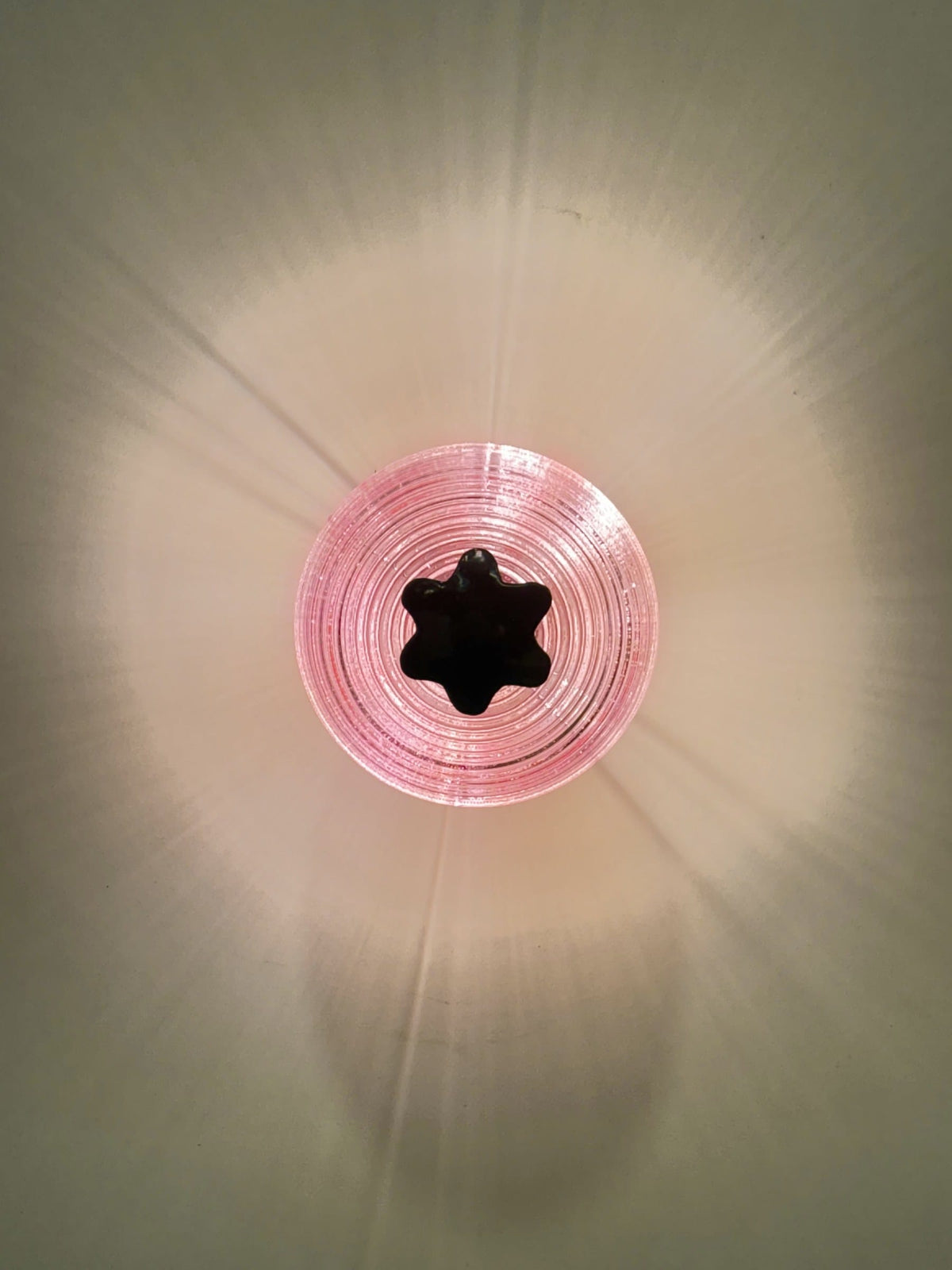 Arel Lighting Wall Sconce POLTAV Pink Ribbed Glass Wall Sconce / Ceiling Light