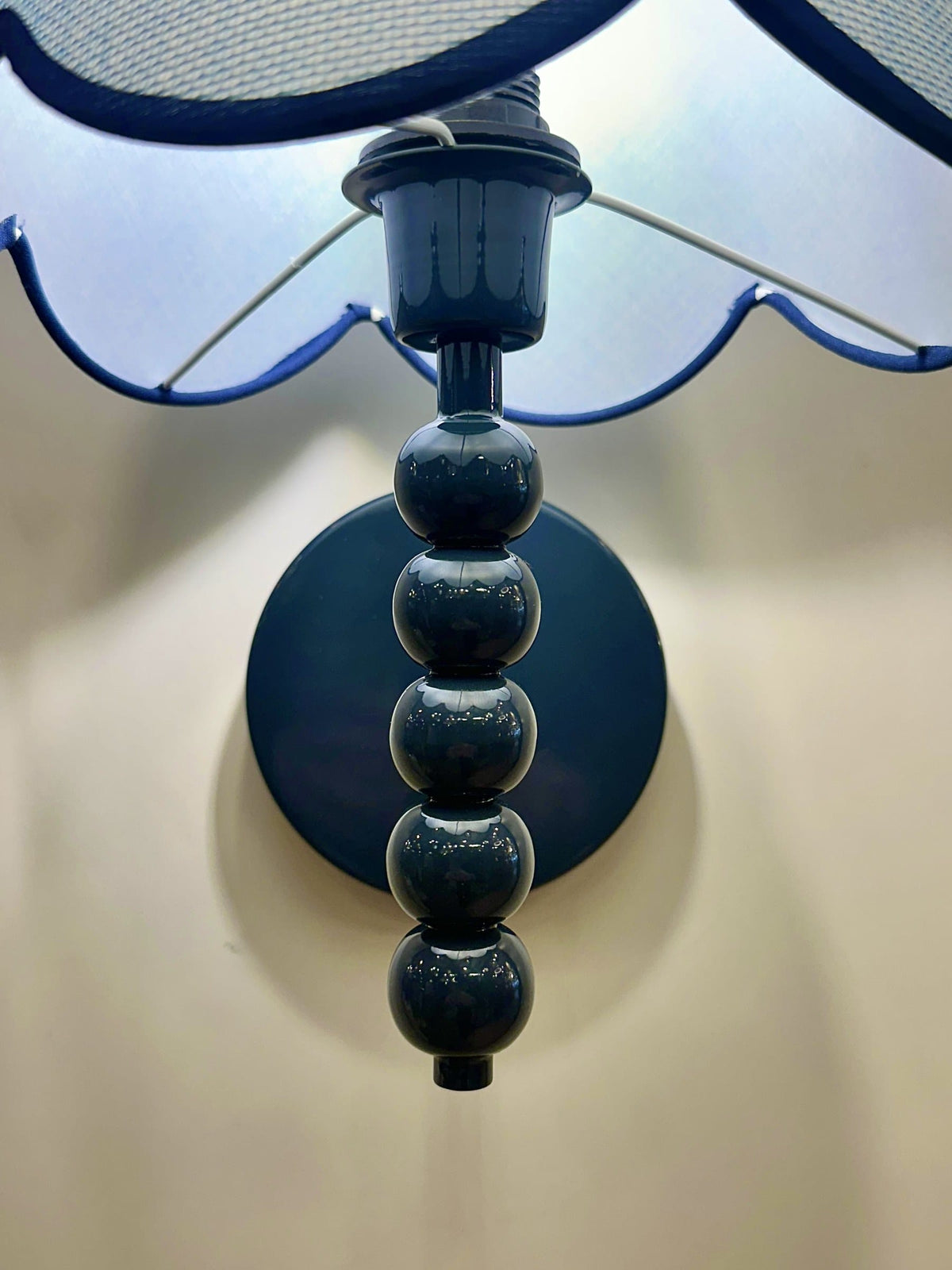 Arel Lighting Wall Sconce PROMIN Blue Beaded Wall Sconce