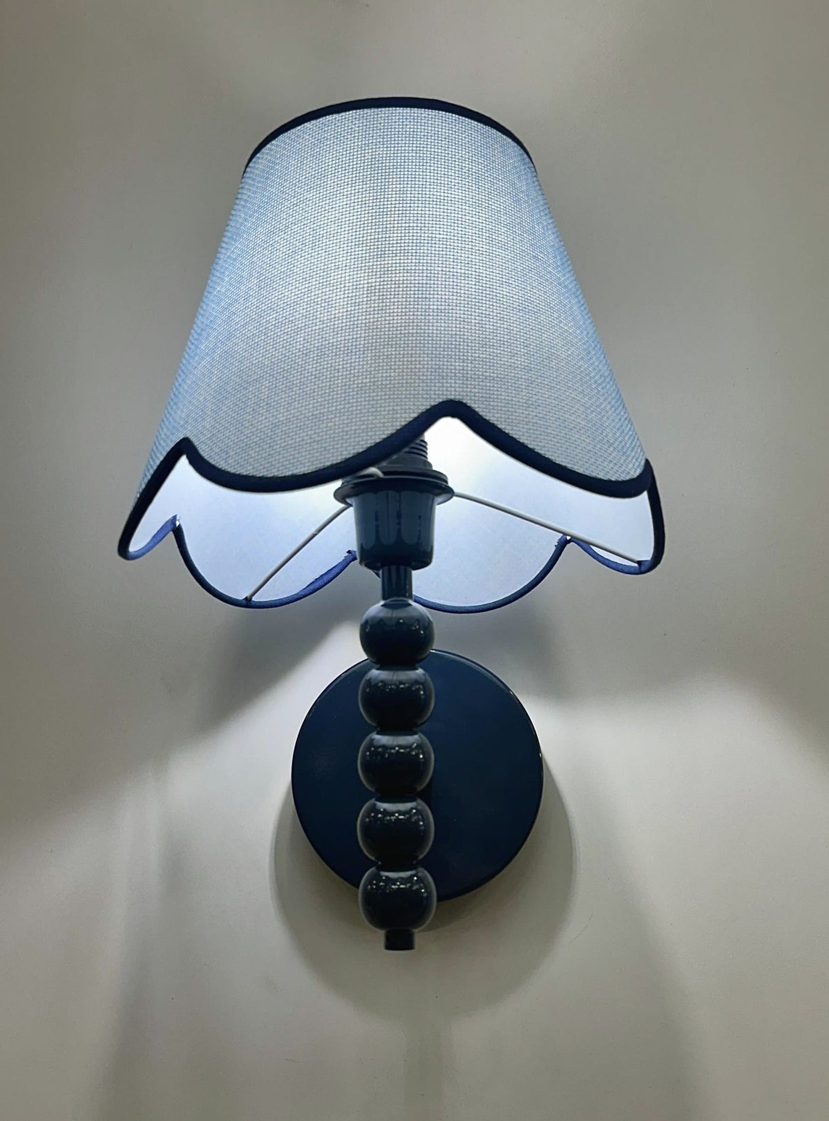 Arel Lighting Wall Sconce PROMIN Blue Beaded Wall Sconce