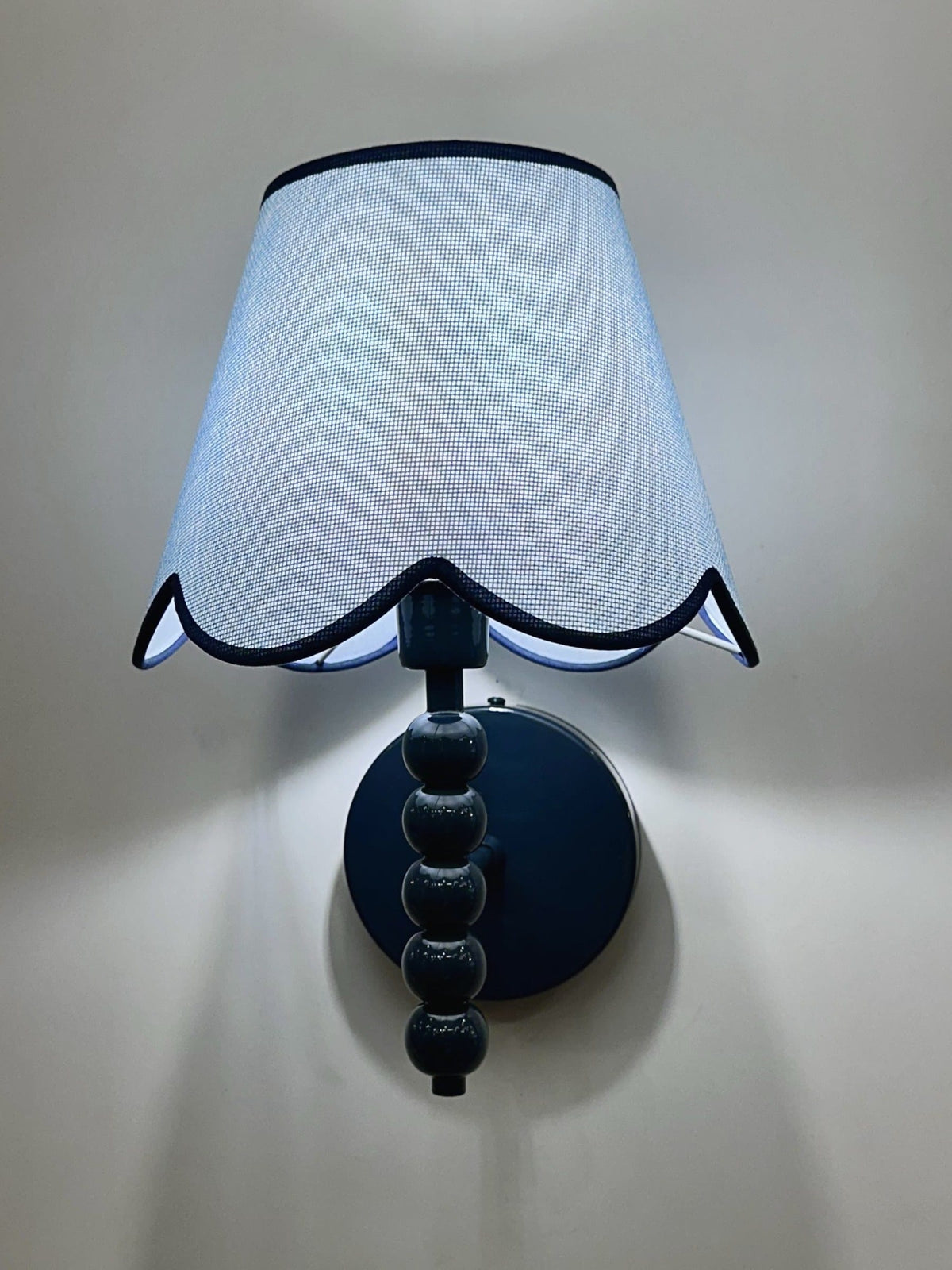 Arel Lighting Wall Sconce PROMIN Blue Beaded Wall Sconce