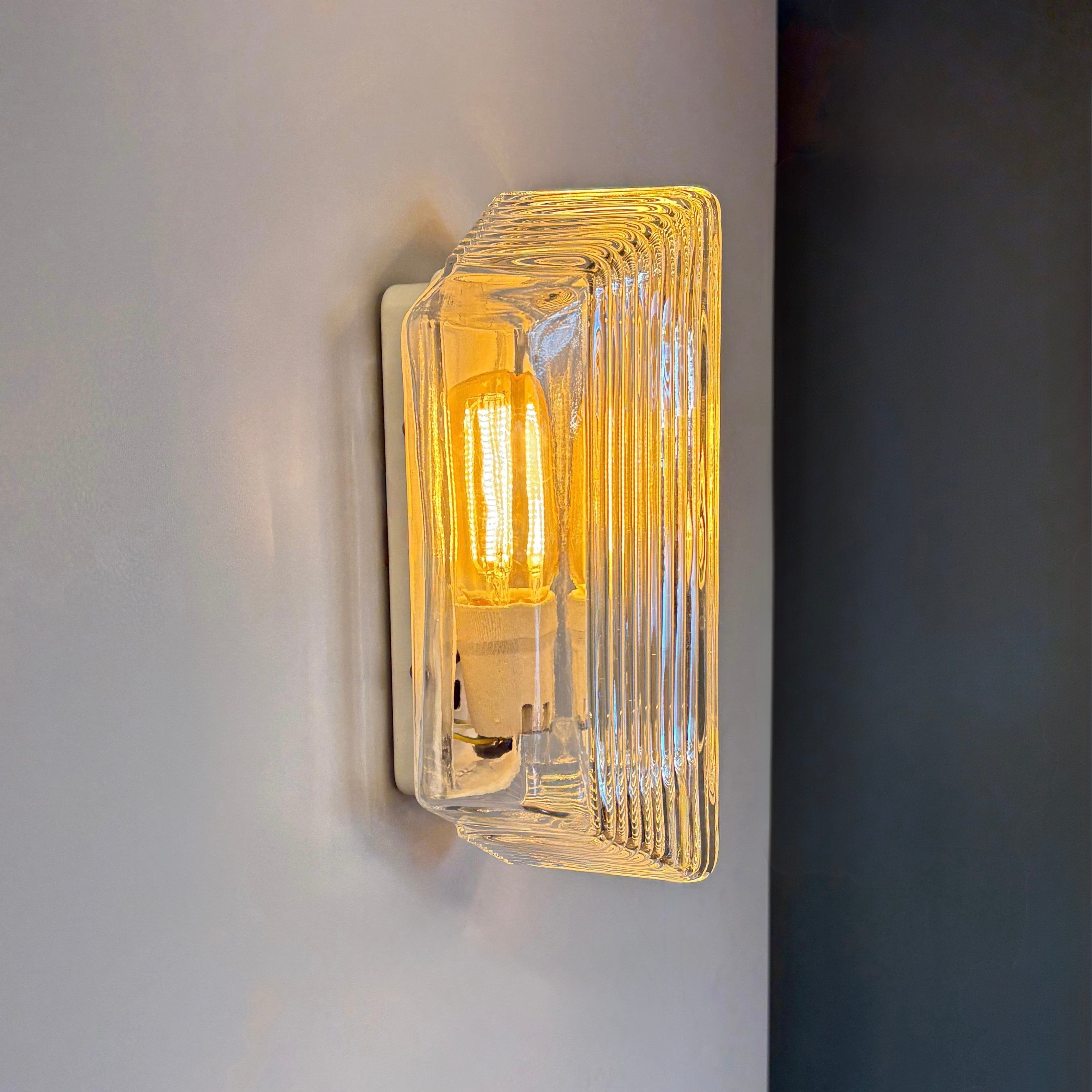 Arel Lighting White LASCARA Art Deco Outdoor Wall Sconce