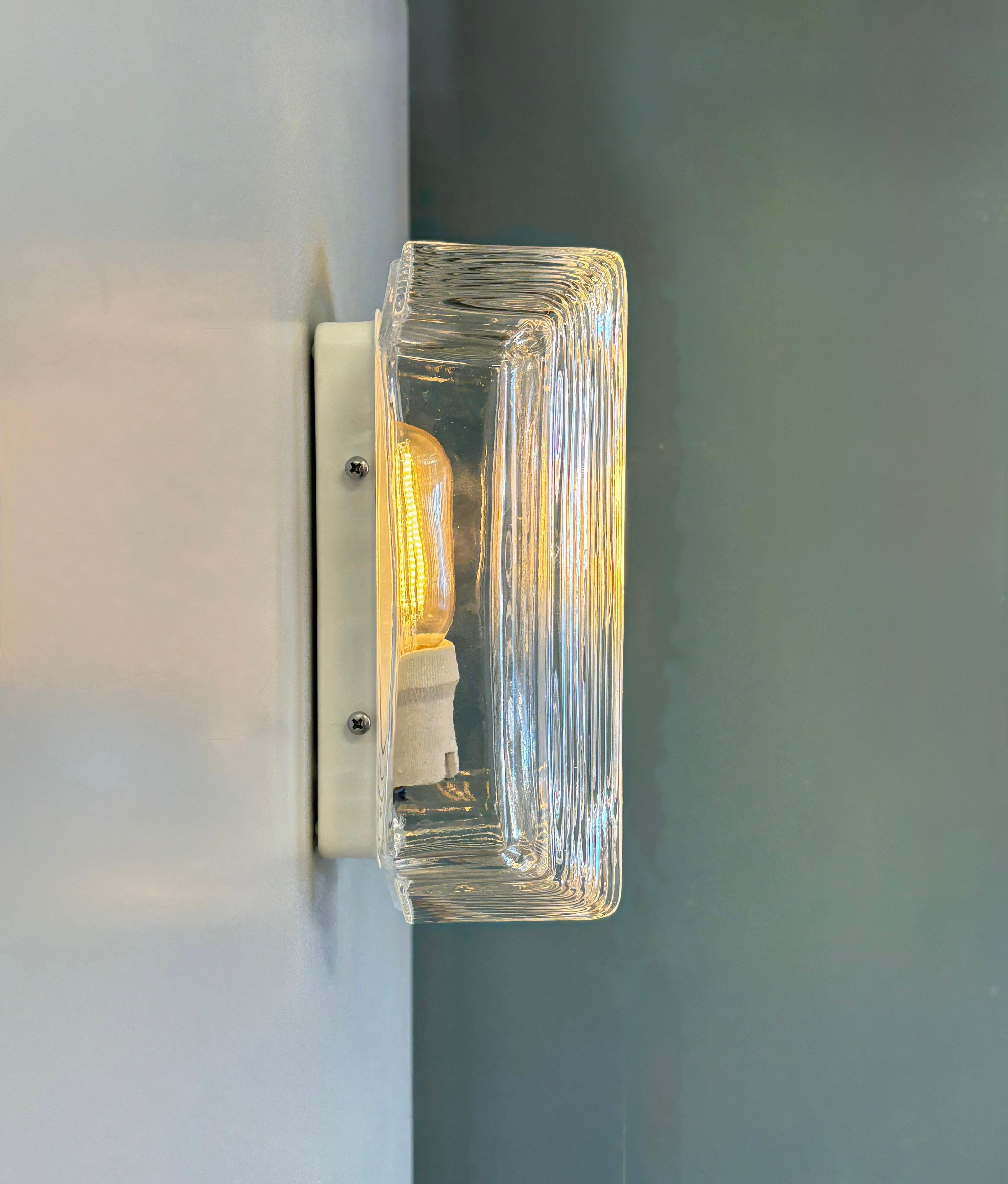 Arel Lighting White LASCARA Art Deco Outdoor Wall Sconce