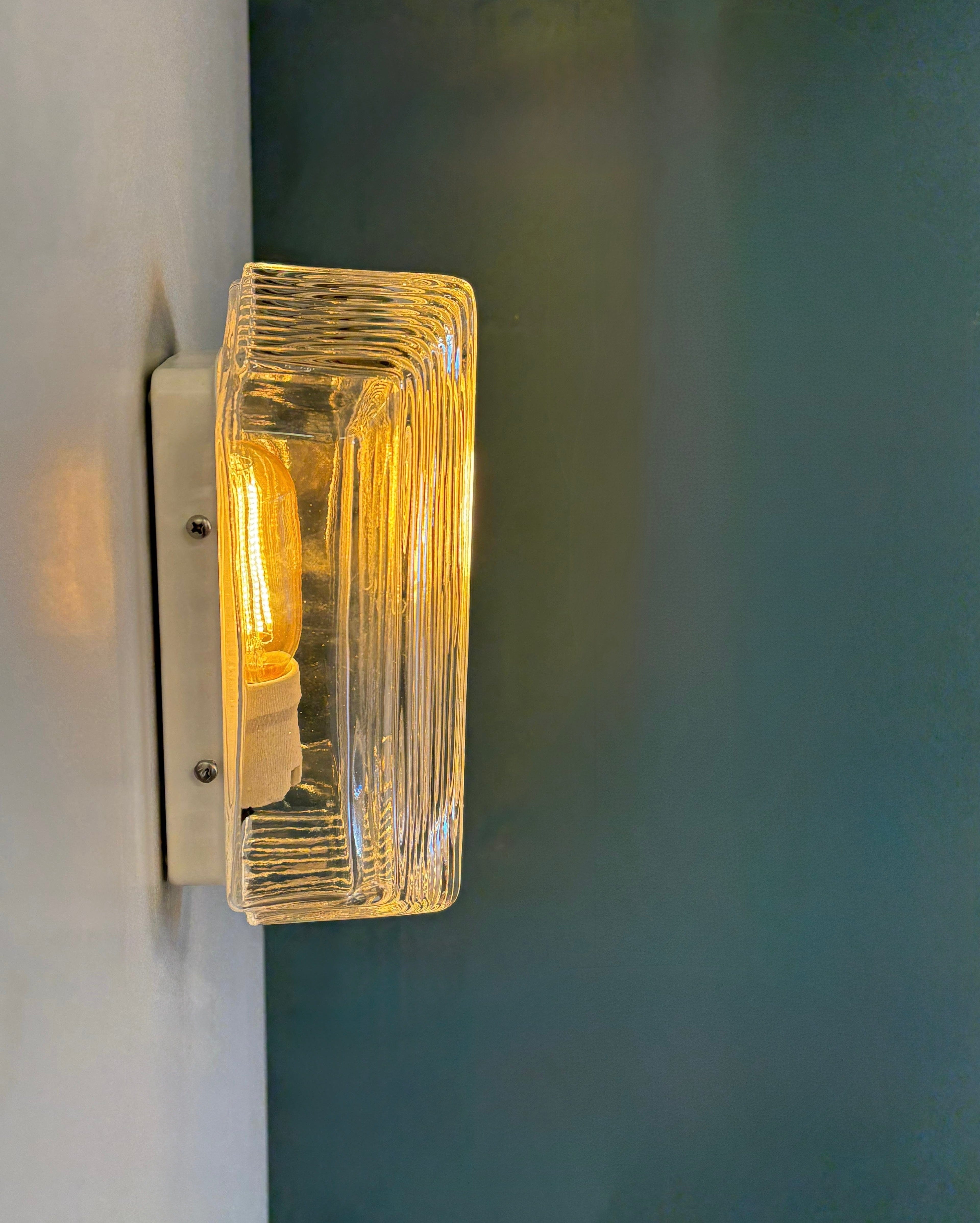 Arel Lighting White LASCARA Art Deco Outdoor Wall Sconce