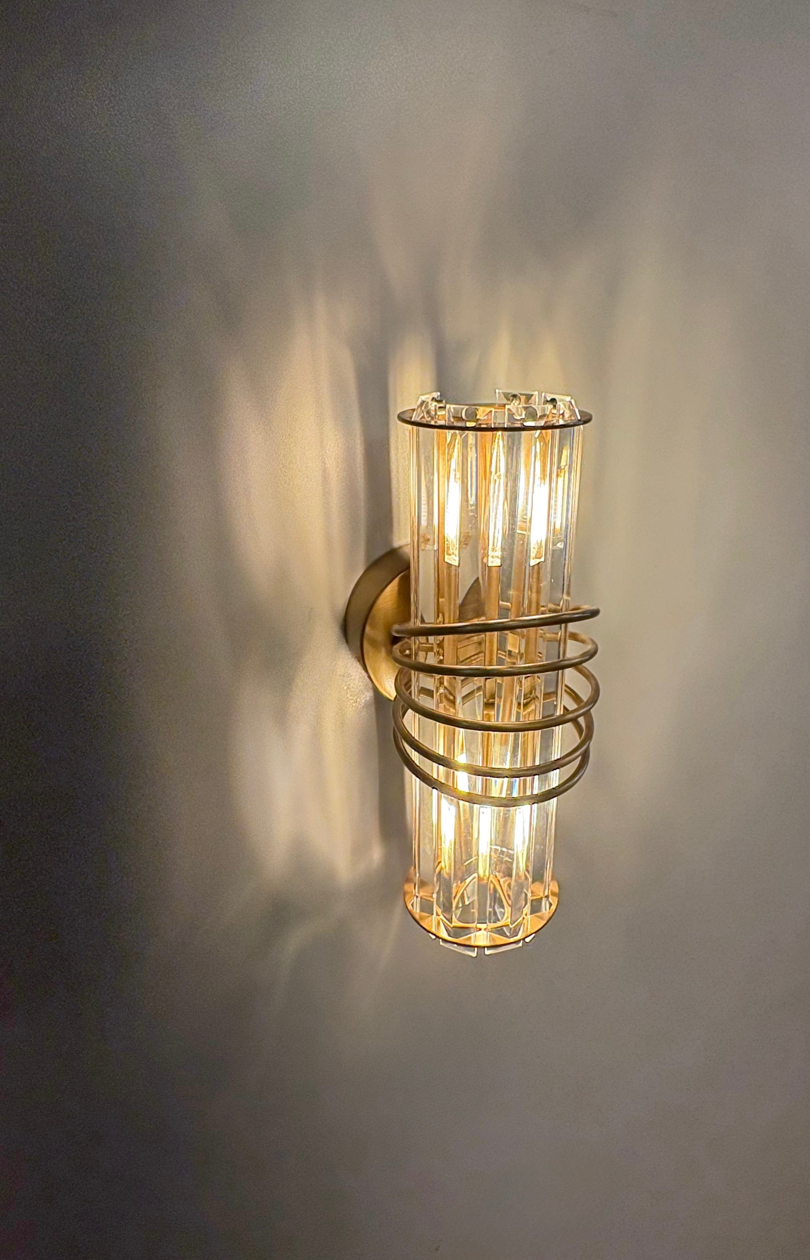 Arel Lighting ZANTE Handmade Art Deco Wall Sconce