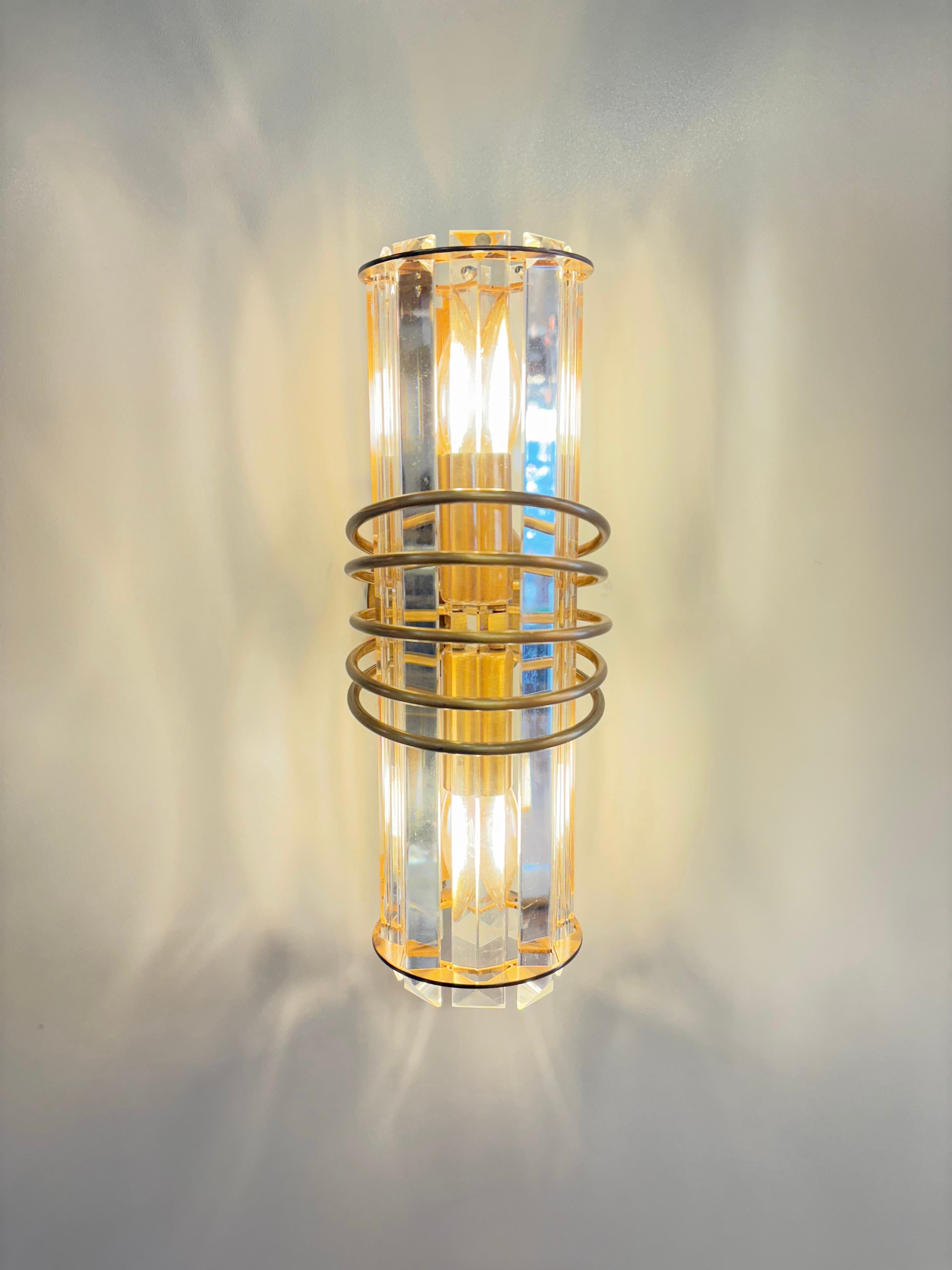 Arel Lighting ZANTE Handmade Art Deco Wall Sconce