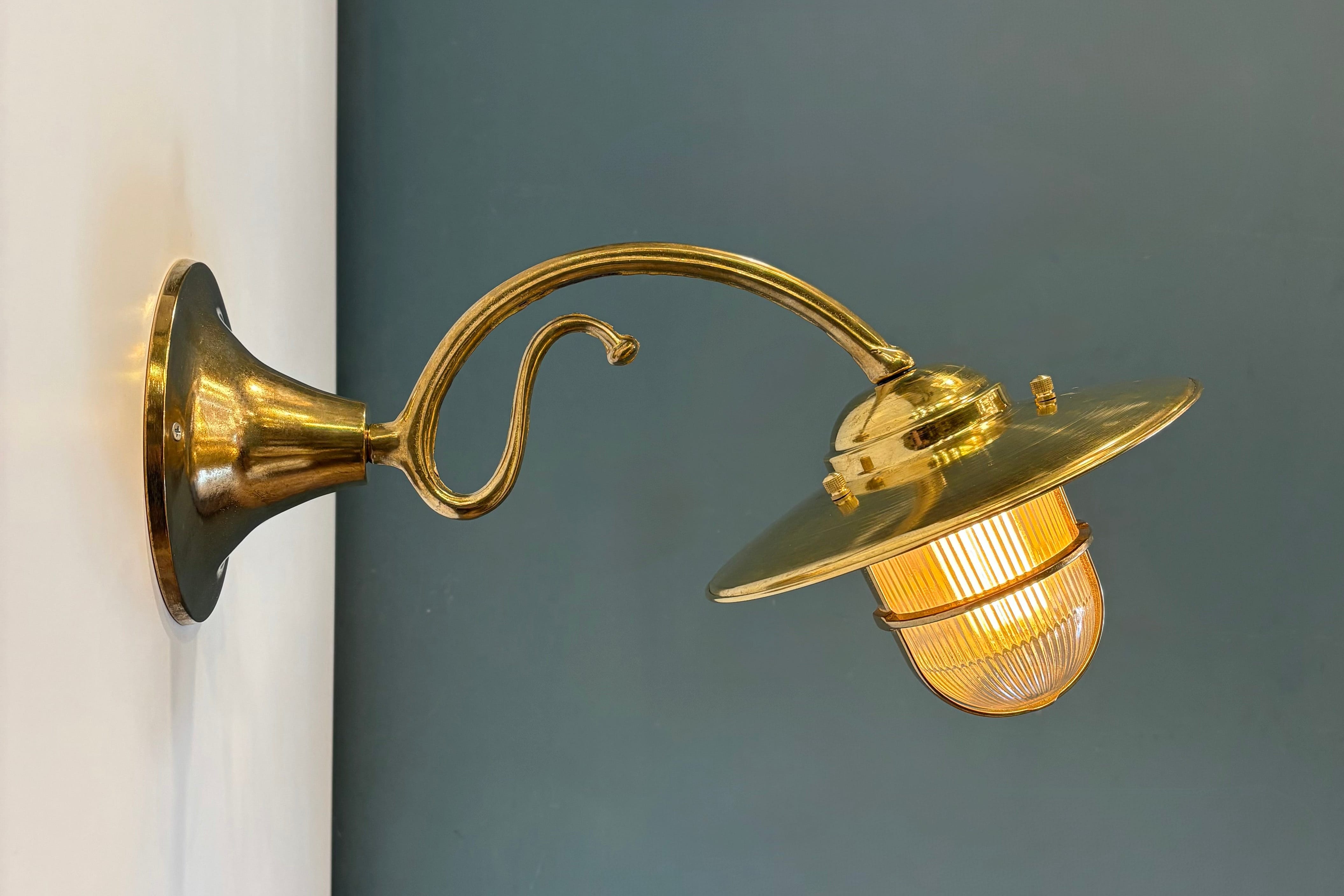 Arel Lighting ZUG Handmade Brass Nautical Wall Sconce