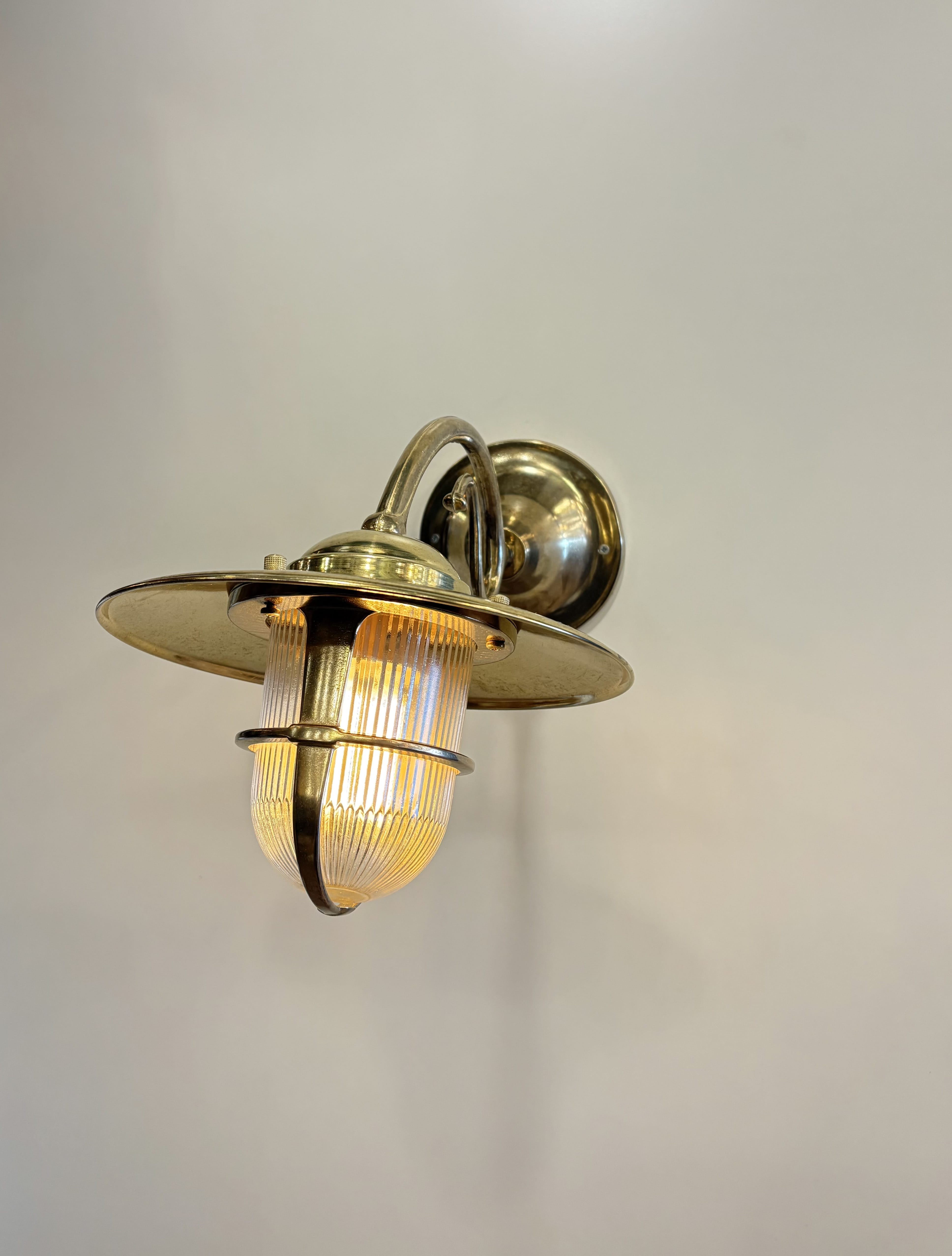 Arel Lighting ZUG Handmade Brass Nautical Wall Sconce
