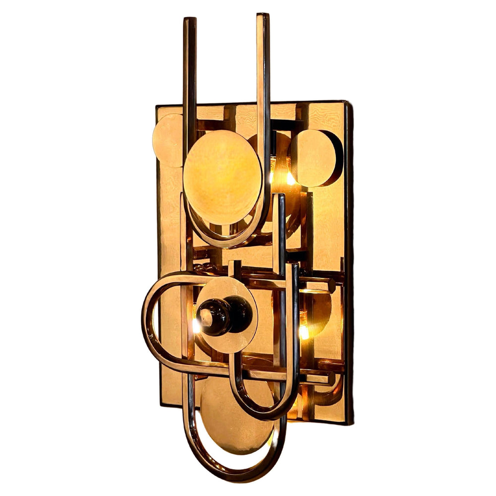 Escudo Royal Sculptural Brass Wall Sconce