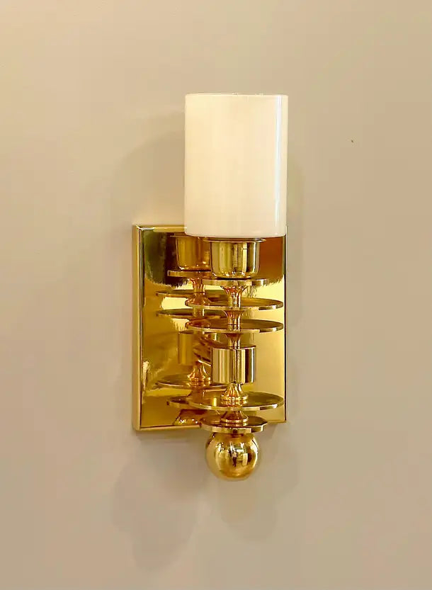 Marsala Brass Wall Sconce Mid-Century Modern Lighting