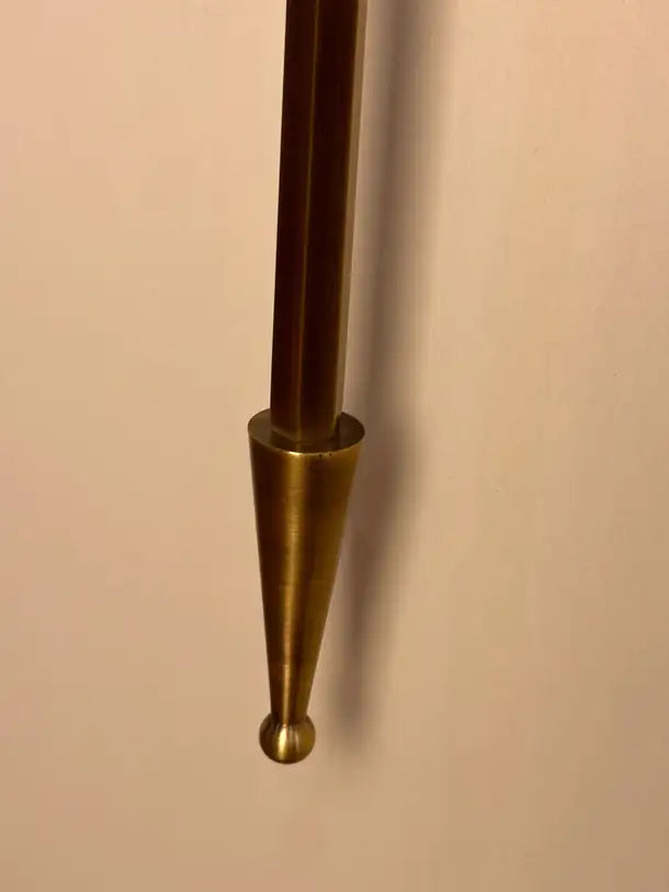 Sagovia Shade Brass Wall Sconce in Mid-Century Modern Style