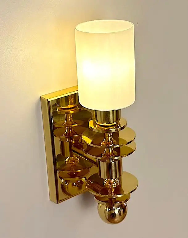 Marsala Brass Wall Sconce Mid-Century Modern Lighting