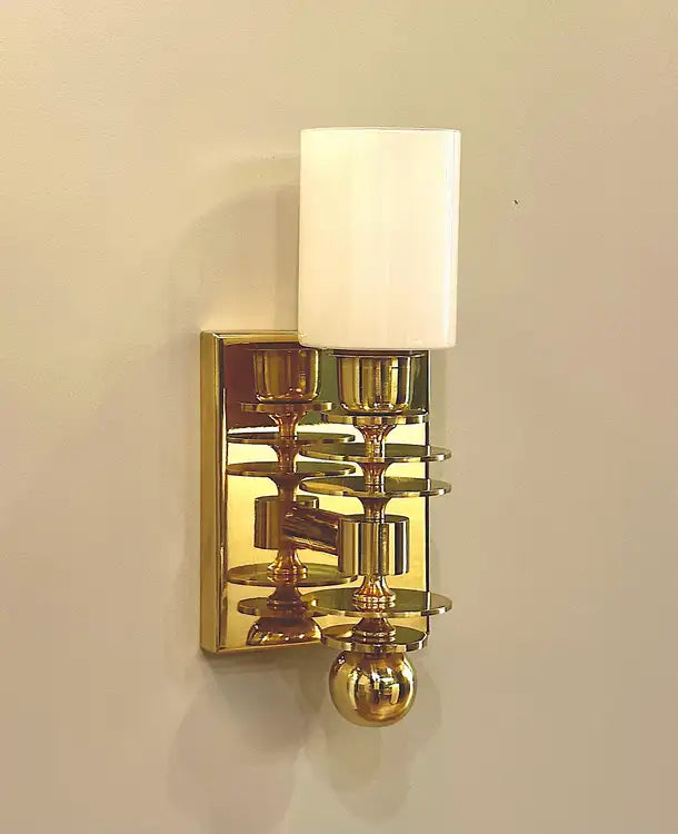 Marsala Brass Wall Sconce Mid-Century Modern Lighting