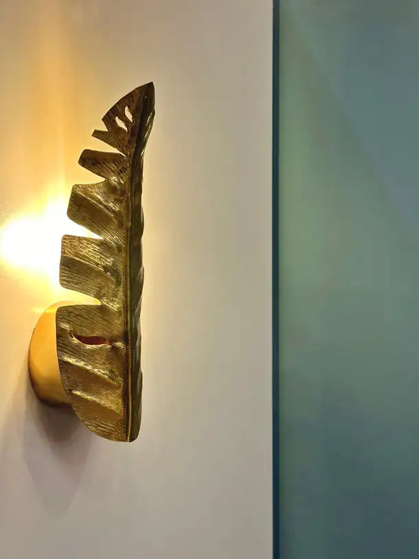 Caserta Hammered Brass Wall Sconce