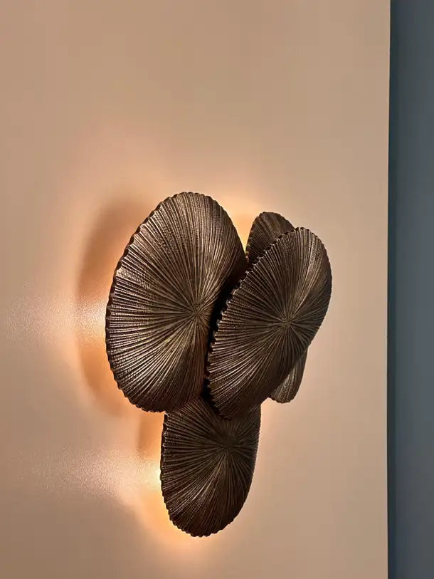 Camarena Sculptural Brass Casting Wall Sconce