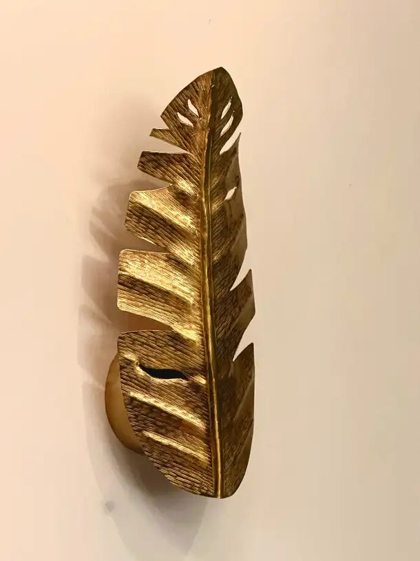 Caserta Hammered Brass Wall Sconce