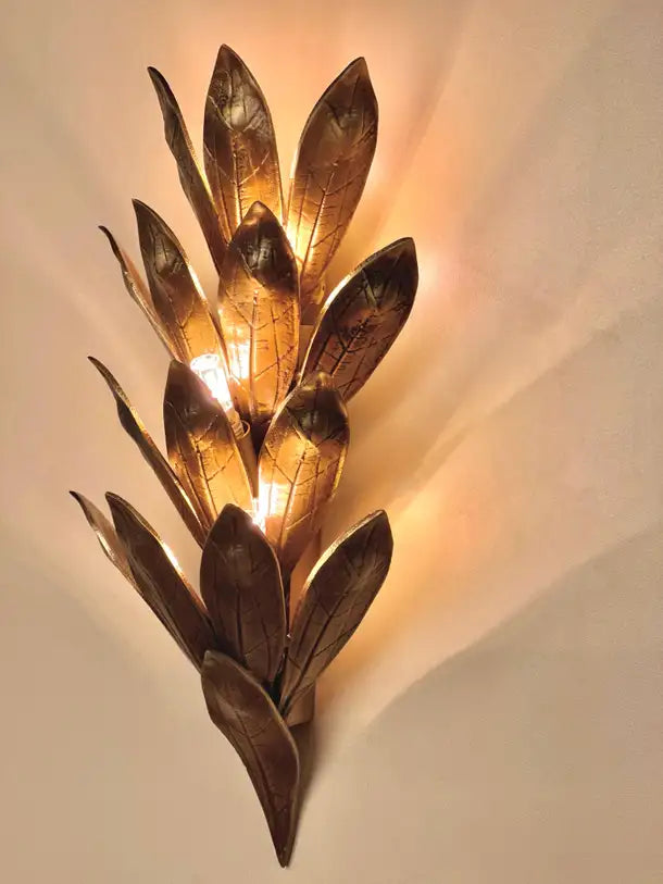 Alcoron Sculptural Brass Casting Wall Sconce