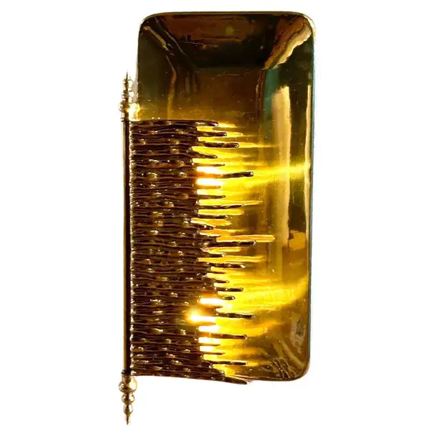 Nuoro Sculptural Brass Casting Wall Sconce