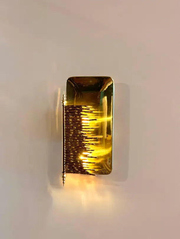 Nuoro Sculptural Brass Casting Wall Sconce