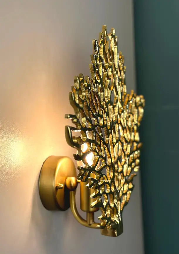 Alcamo Brass Casting Wall Sconce