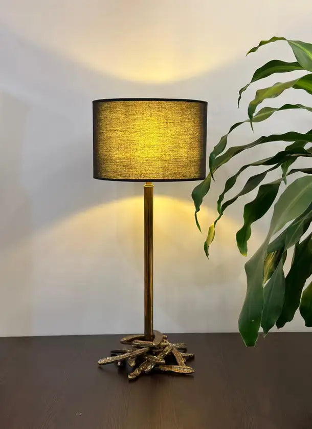 Algarobba Table Lamp - Brass Table Lamp