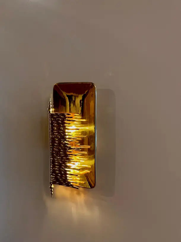 Nuoro Sculptural Brass Casting Wall Sconce