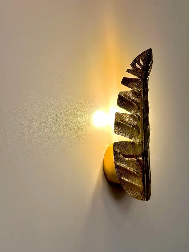 Caserta Hammered Brass Wall Sconce