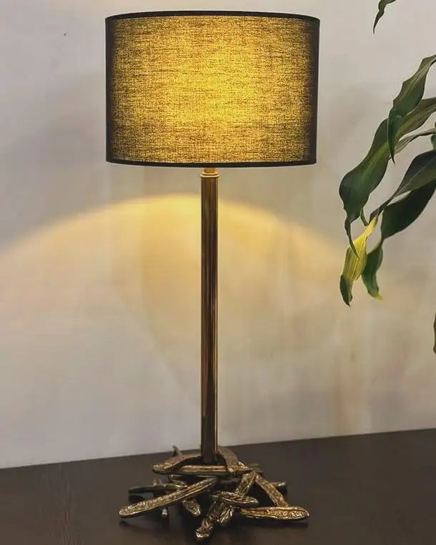 Algarobba Table Lamp - Brass Table Lamp