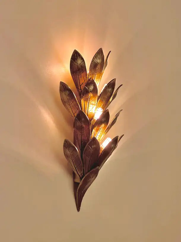 Alcoron Sculptural Brass Casting Wall Sconce