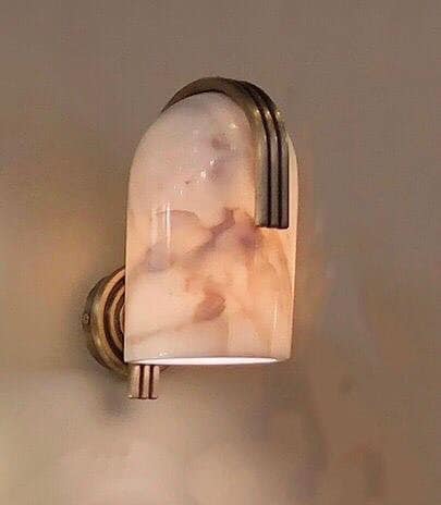 BOLOS Marble Art Deco Wall Sconce - Light Fixture, Design Lighting, Marble Wall Lighting, Bedside Light, Art Deco Lighting, Vanity Lighting