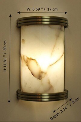 NICHE Marble Art Deco Wall Sconce - Light Fixture, Design Lighting, Marble Wall Lighting, Bedside Light, Art Deco Lighting, Vanity Lighting