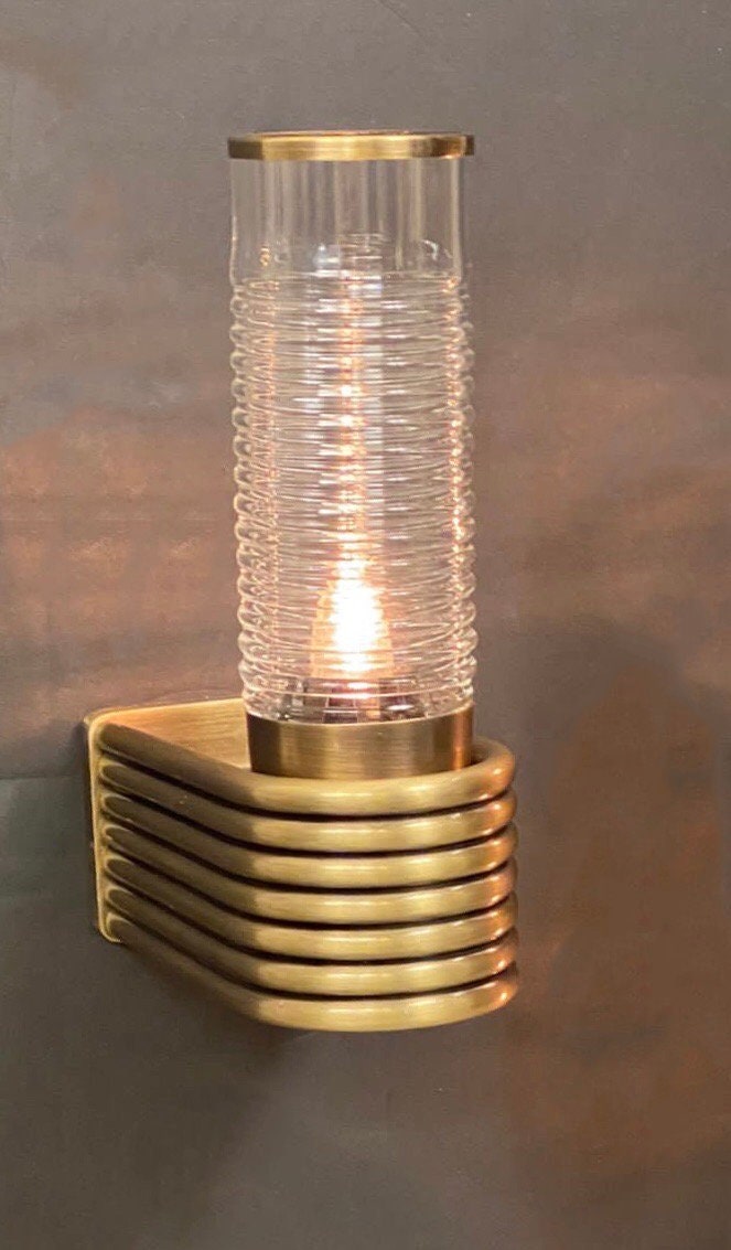 GLAPULA Wall Sconce - Light Fixture, Wall Lighting, Wall Light, Glass Sconce , Bedside Light, Art Deco Lighting, Design Lighting