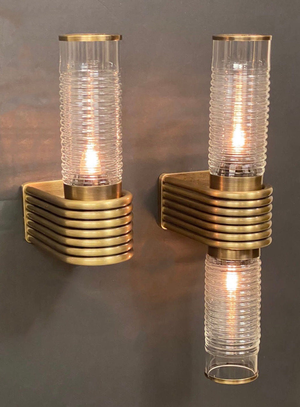 GLAPULA Wall Sconce - Light Fixture, Wall Lighting, Wall Light, Glass Sconce , Bedside Light, Art Deco Lighting, Design Lighting