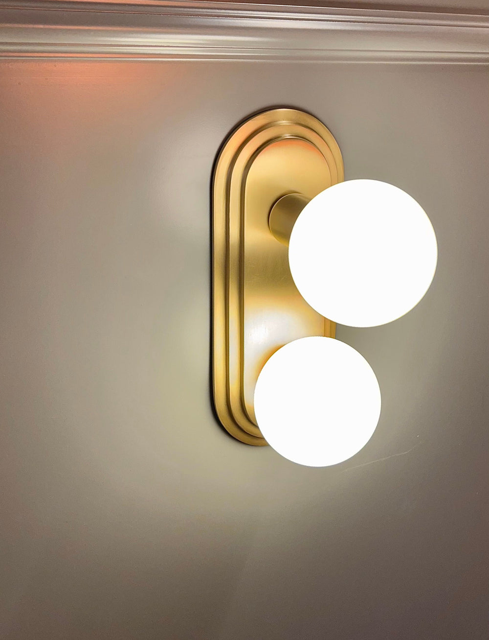 FRANQUE Art Deco Handmade Wall Sconce - Unique Lighting, Design Lighting, Vanity Lighting, Brass Casting Wall Light,