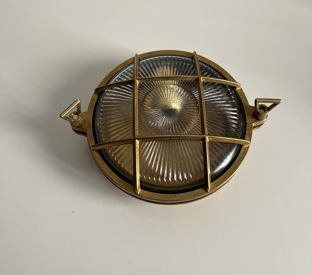 PATIN MINI Nautical Ceiling Fixture - Nautical Wall Light , Outdoor Light, Patio Light, IP64 Lighting, Brass Casting Light, Bulkhead Light