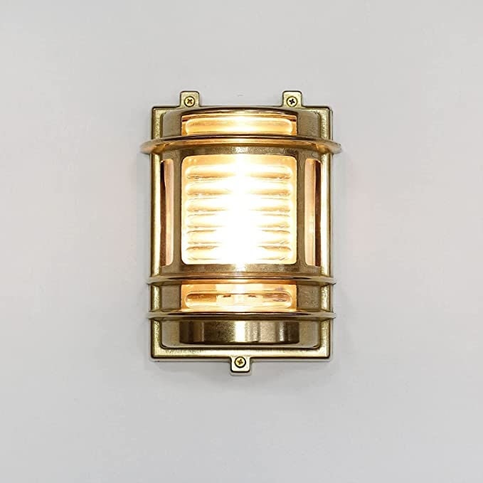 ASOPIA Nautical Wall Sconce - Nautical Wall Light , Outdoor Light, Patio Light, IP54 Lighting, Brass Casting Light, Bulkhead Light, Marinal