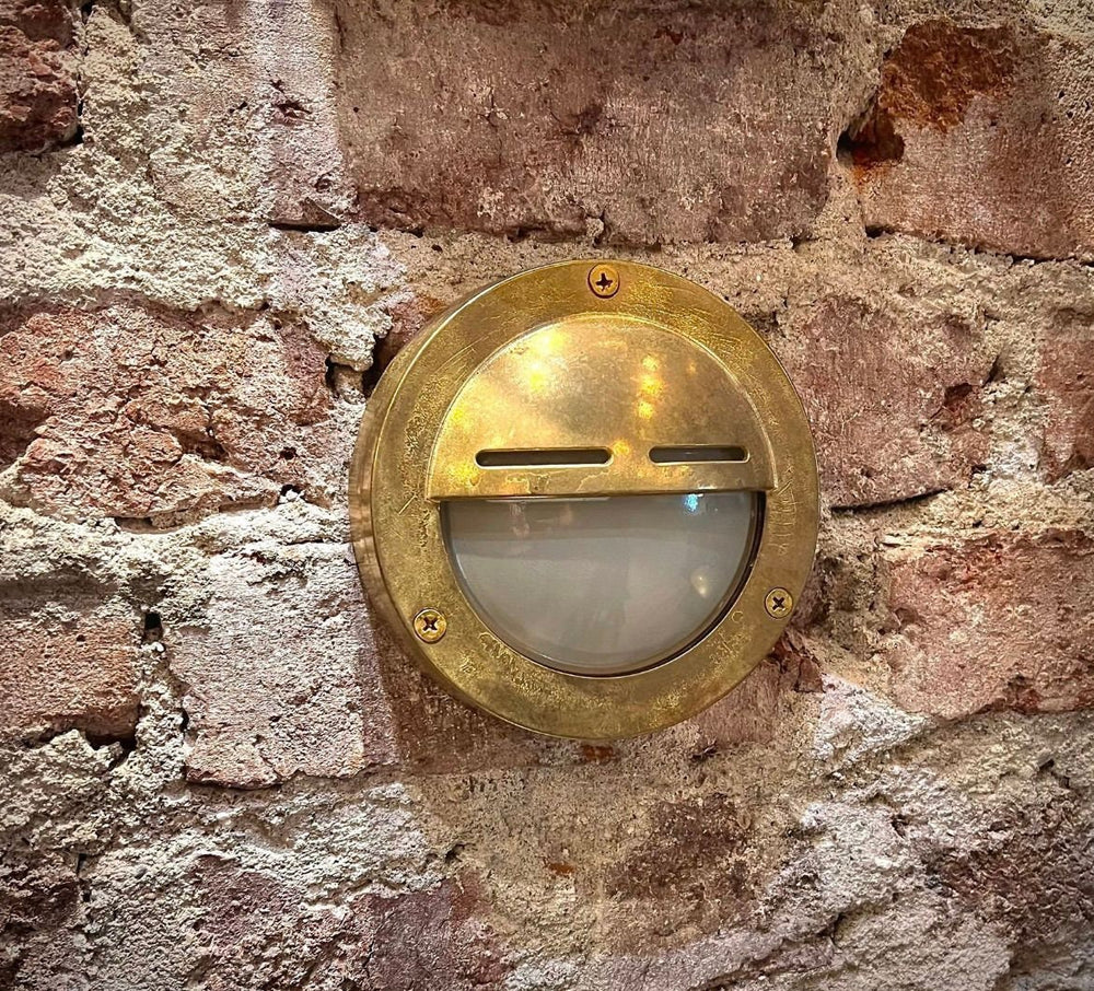 NAPOLI Maritime Wall Sconce - Maritime, Nautical Light , Outdoor Light, Patio Light, IP64 Lighting, Brass Casting Light, Bulkhead Light