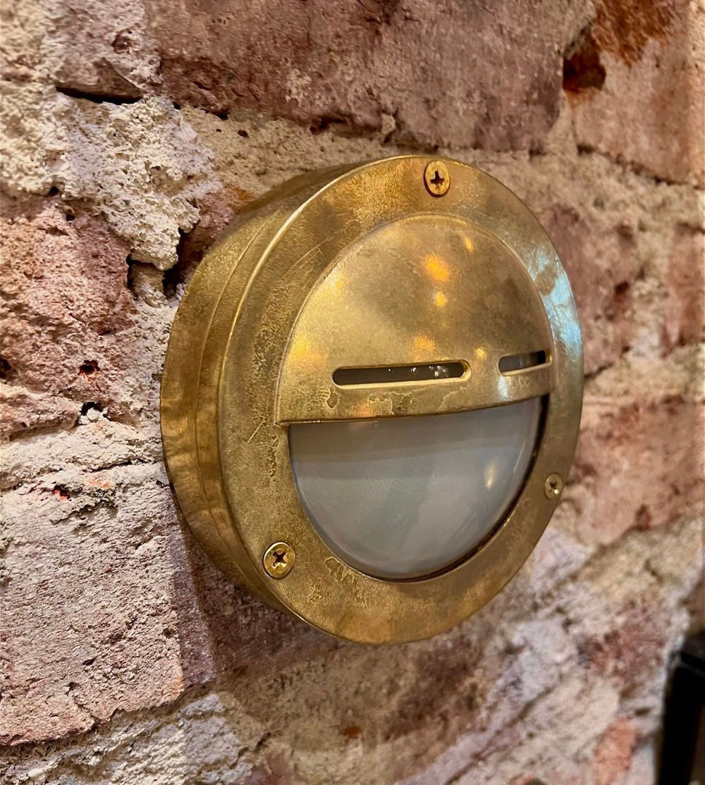 NAPOLI Maritime Wall Sconce - Maritime, Nautical Light , Outdoor Light, Patio Light, IP64 Lighting, Brass Casting Light, Bulkhead Light