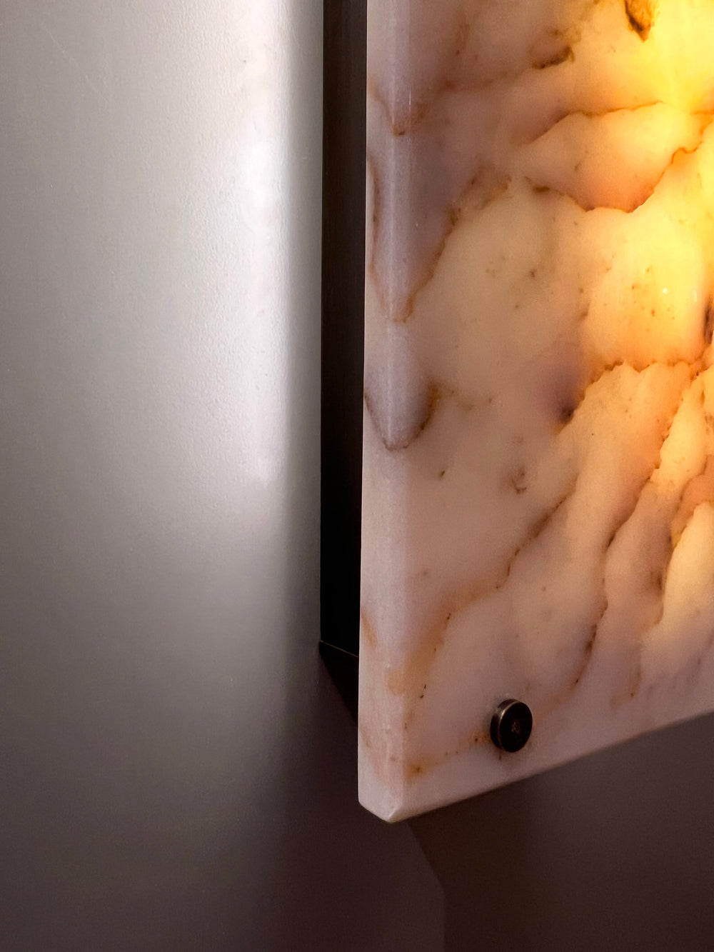 POLARIS Marble Sconce - Wall Light, Patio Lighting, Eclectic Wall Lighting, Marble Wall Sconce, Mid Century Modern Lighting