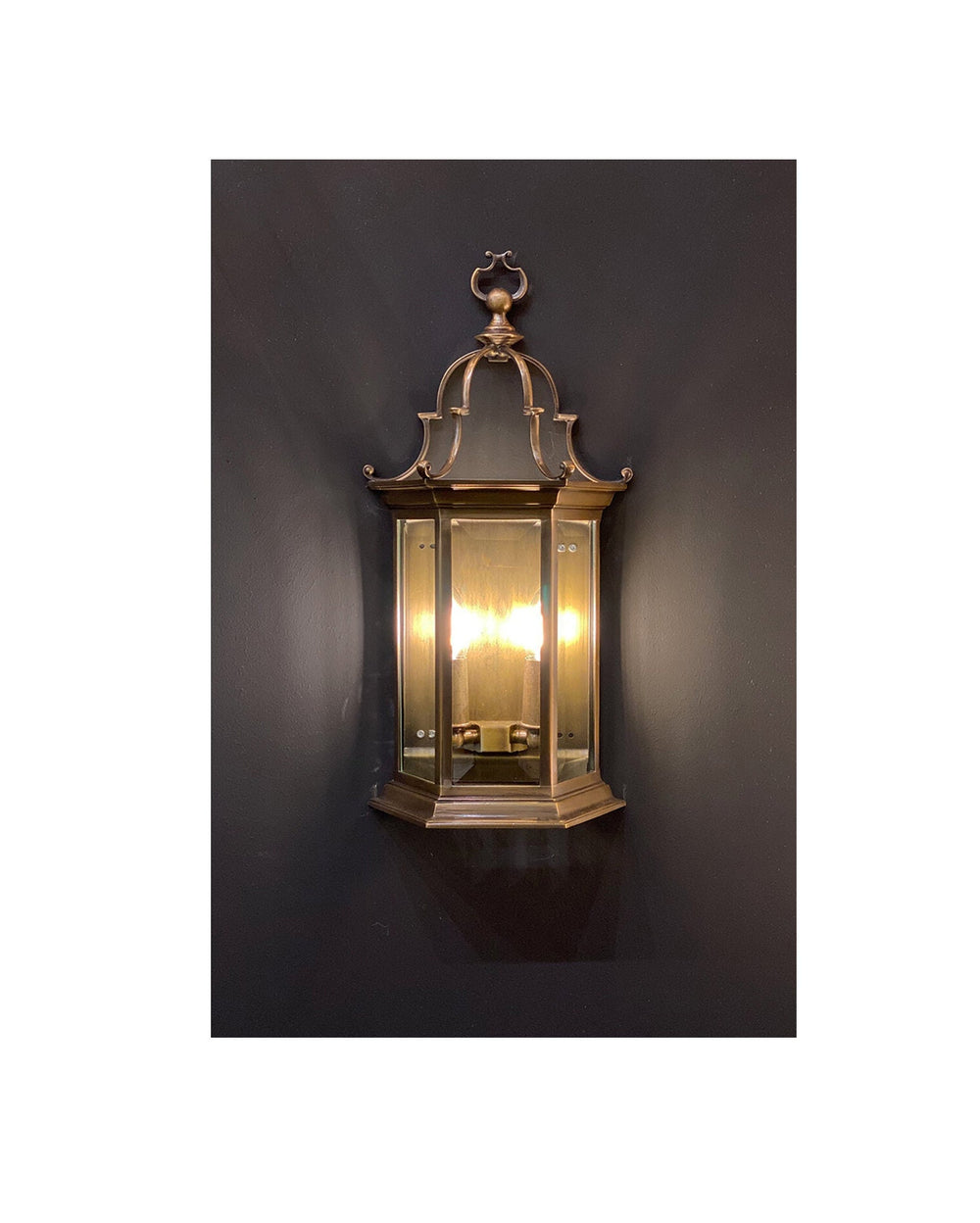 MONCALIERI Half Lantern Wall Sconce - Mid Century, Wall Lighting, Wall Light, Bevelled Glass Sconce, Classic Lighting, Wall Lantern