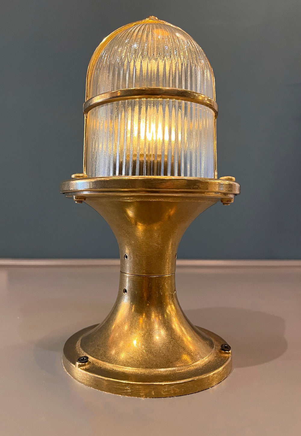 DELSOL Nautical Dock Lamp - Nautical Column Light, Outdoor Light, Patio Light, IP54 Lighting, Maritime Lamp