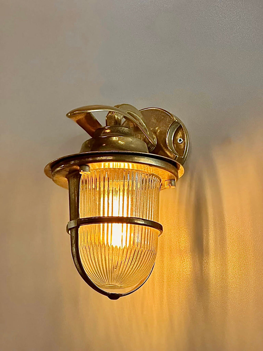 KALA Nautical Wall Sconce - Nautical Wall Light, Outdoor Light, Patio Light, IP64 Lighting, Brass Casting Light, Bulkhead, Marinal