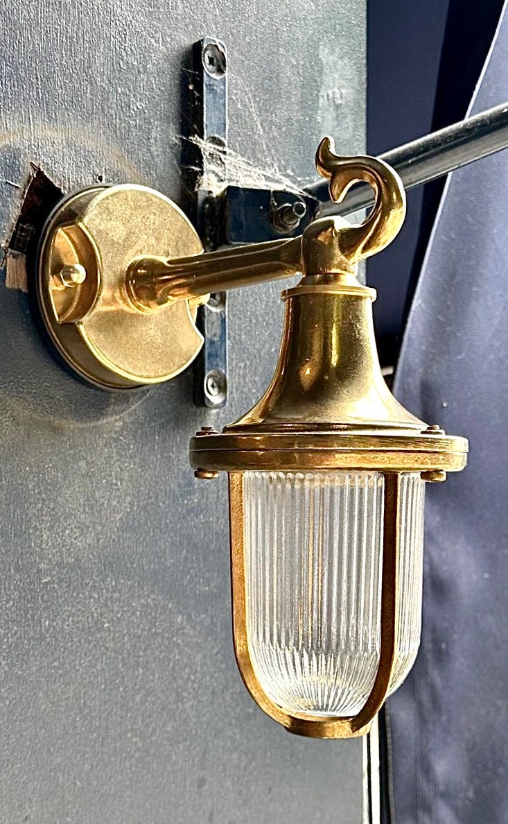 Nautical Sconce Outdoor lighting used outside of a restaurant in London