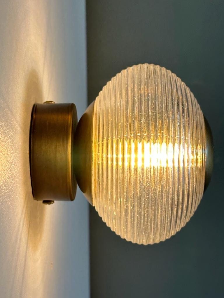 Kalloni Mini Surface Mounted Ceiling Light transparent glass shade