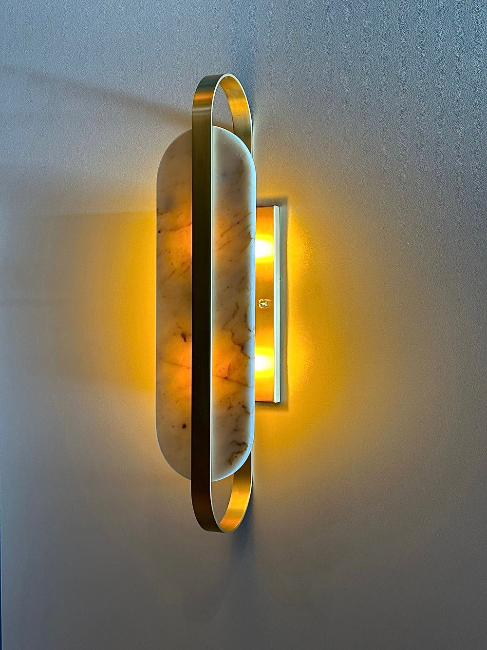 ARGOS Marble Sconce - Wall Light, Patio Lighting, Eclectic Wall Lighting, Marble Wall Sconce, Mid Century Modern Lighting