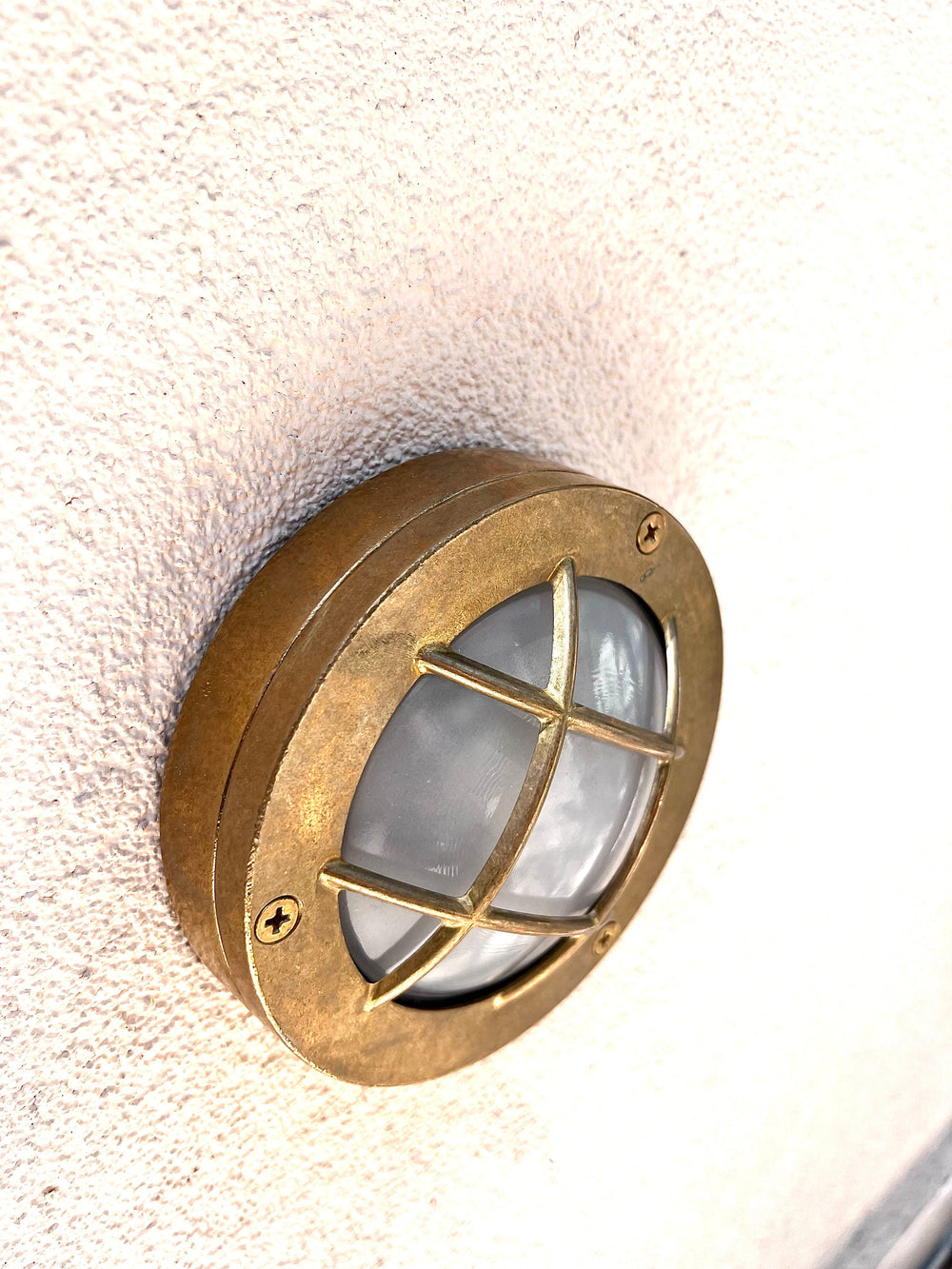 Brass Mini Bulkhead Wall Sconce